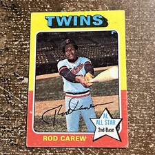 1975 Topps Mini Rod Carew Minnesota Twins #600 HOF