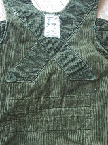 Vintage Babytrage 70er 80er Jahre Snugli grün Cord - Bild 6 von 6