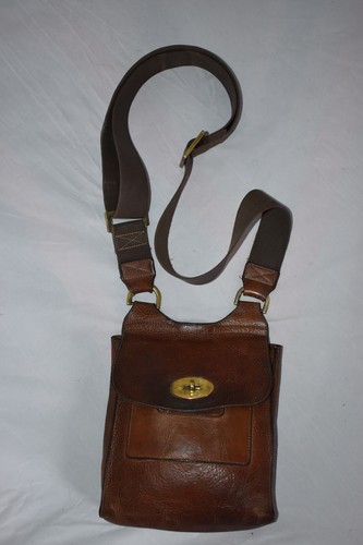 Sacoche sacoche Mulberry Oak marron cuir naturel Antony Messenger femme - Photo 1/12