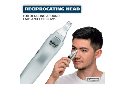 Regolabarba Orecchie Naso Sopracciglia 3 in 1 Rasoio Personale Capelli Wet Dry Elettrico Groomer Viso - Foto 7 di 8