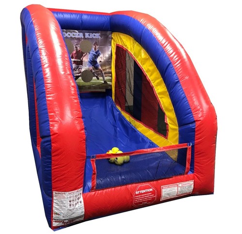 Portable Sealed Airframe Game 8x6 Soccer With Built in Blower and 6 Balls - Picture 3 of 7