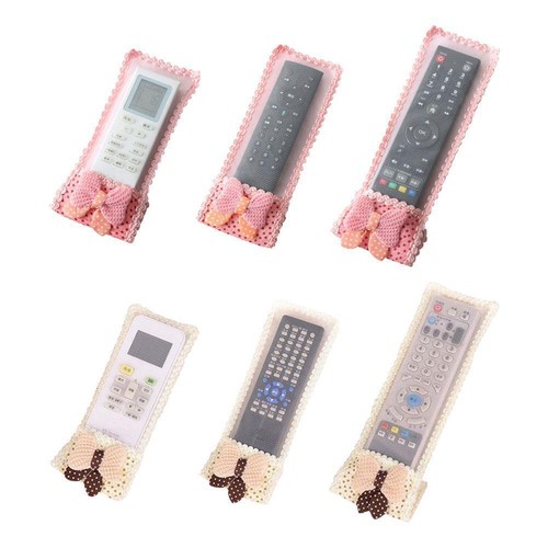 Bow Lace Fabric Remote Control Cover Dust Cover Protective Cover J4C6 GXR E0X4 - Picture 18 of 30