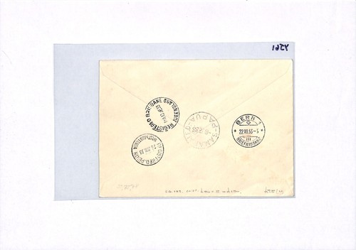 PAPUA Air 1933 Cover 1s/3d LAKATOI SG.128 (c£240) Switzerland via Australia YJ61 - Picture 6 of 14