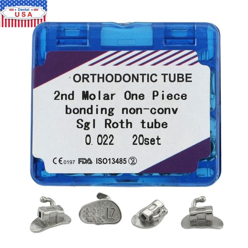 80pcs dental Tubos bucales de ortodoncia 1er 2nd molar Buccal Tubes MBT Roth 022 - Picture 96 of 127