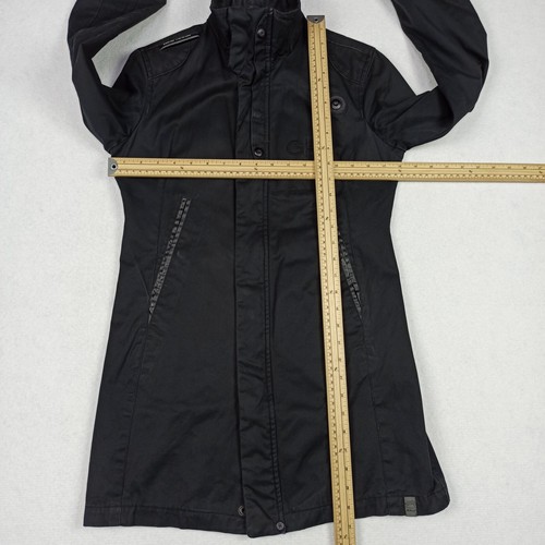 G-Star Crudo Mujer TALLA S Buceo Gabardina Lona Chaqueta de Algodón Verde Oscuro - Imagen 9 de 16