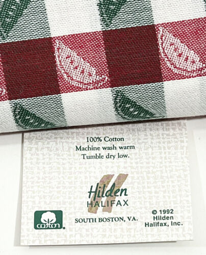 Vintage NOS Set of 4 Square 16.5” Napkins w Watermelons 1992 USA 100% cotton - Picture 5 of 7