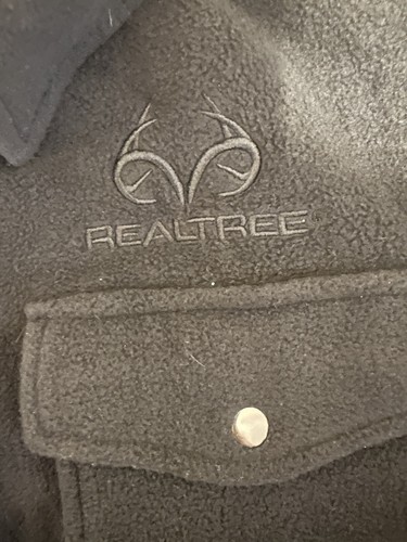 Realtree Fleece Shirt XL With Side Pockets Black - Picture 4 of 8