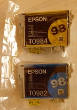 Epson Claria 98 High Capacity Cyan and Yellow Ink Cartridge  -