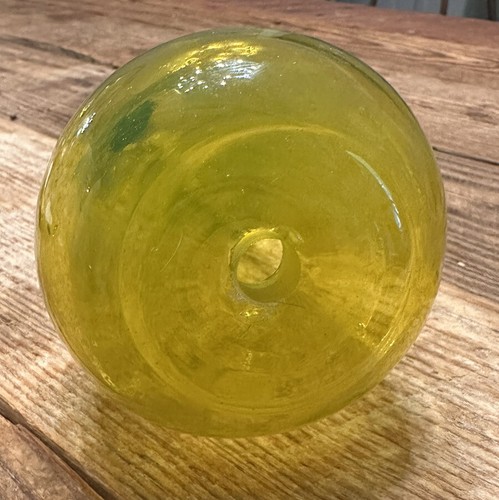 Glass Pear Hand Blown Art Murano Style Yellow Green Fruit Art 8 1/2 Inches Tall - Bild 2 von 4