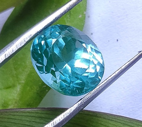 8.65 Ct AAA Natural Blue Green Medagascar Umba Sapphire Loose Oval Cut Gemstone - Picture 4 of 12