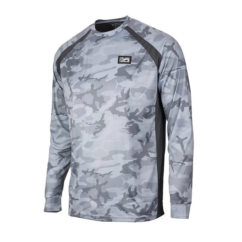 Abbigliamento Pesca Protezione Solare Manica Lunga Stampa Pesce Camicie Casual Anti UV Nuovo - Foto 10 di 15