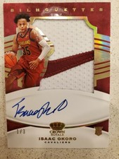 2020-21 Panini FOTL Crown Royale Silhouettes ISAAC OKORO Rookie Auto/Patch *1/3*