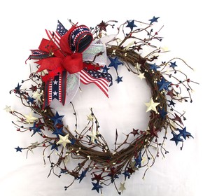 4th Of July Patriotic Wreath For Front Door Fourth Of July Decor