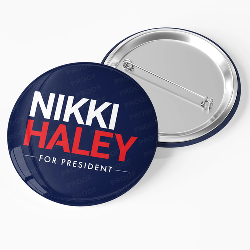 Nikki Haley 2024 Präsidentschaftskampagne Pinback Button / NH24-102 - Bild 14 von 21