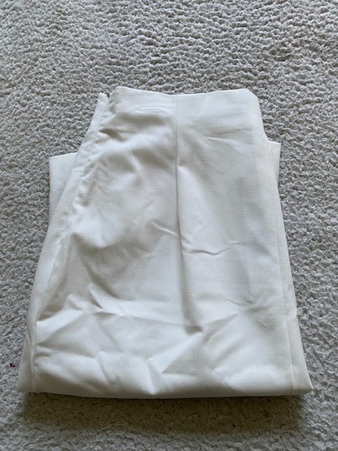 Falda midi Larry Levine para mujer cintura lateral cremallera blanco crema talla 10 - Imagen 13 de 13