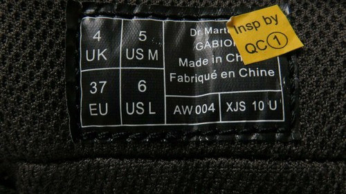 Stivali da lavoro Dr. Martens Gabion in pelle marrone combattimento industriale donna taglia 6 - Foto 8 di 8