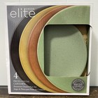 Gibson Elite Capetown Assorted Colors 4-Piece, 8-In Stoneware Dessert Plate Set
