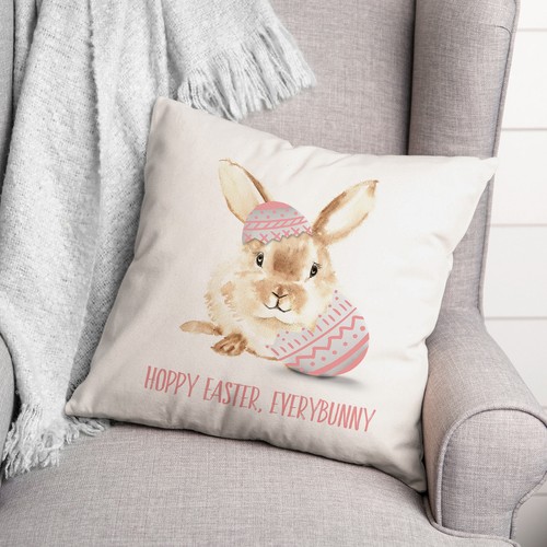 Creative Products Hoppy Easter 16 x 16 Spun Poly Pillow - Picture 3 of 3
