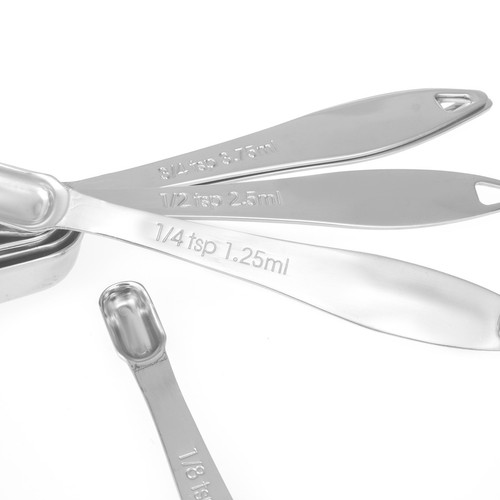 6 Pack Stainless Steel Spice Measuring Spoons Set for Dry or Liquid Ingredients - Picture 7 of 8