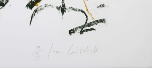Joan Mitchell, Flowers I-III, Three Lithographs on Arches, each signed and numbe - Picture 8 of 8