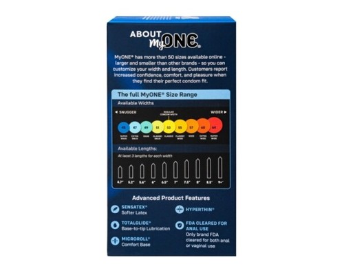 One My One Super Snug 45D Condoms - Premium Latex - 10 count - Picture 3 of 4