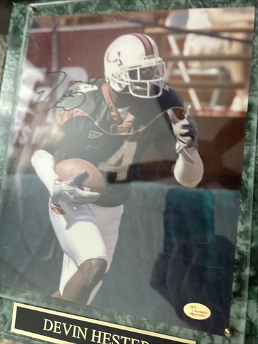 Devin Hester, Tim Tebow, Percy Harvin Signed Plaques - Picture 2 of 3