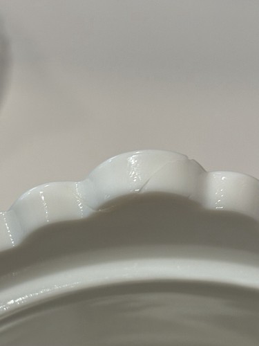 Fenton Unsigned Large White Hobnail Milk Glass Cookie Jar 11" AS IS Chip Repair - Picture 7 of 21