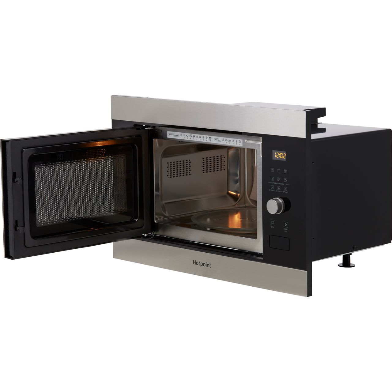 Hotpoint MF25GIXH 900 Watt 25 Litres Built In Microwave Stainless Steel