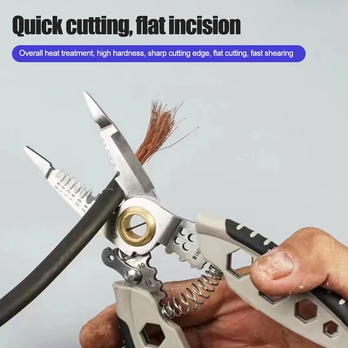 Fast Cutting Wire Stripper Stripping Crimping Splitting Tool Professional - Picture 3 of 12