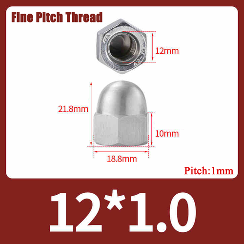 Hex Domed Cap Nut Hexagon Dome Head Nut Stainless Steel/Nylon/Brass/Carbon Steel - Picture 46 of 112