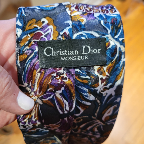 Christian Dior Monsieur Tie Butterflies CD Necktie Monogram High-end Dior - Picture 4 of 5