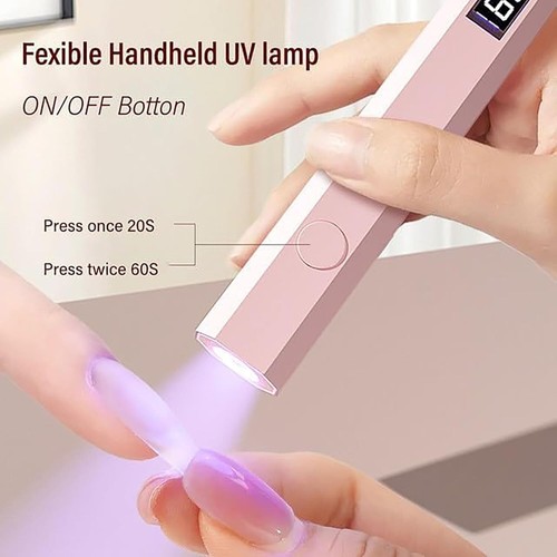 Glonailstickers Fingernägel UV-Licht, Nagelsticker Set mit UV-Licht - Bild 3 von 15