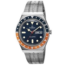 TIMEX Q Blue x Orange TW2U6110