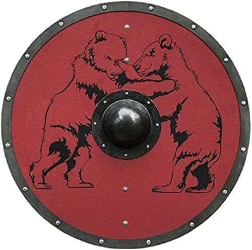 New Medieval Unique animal Design Shield Wooden 24 inch gift - Picture 1 of 4