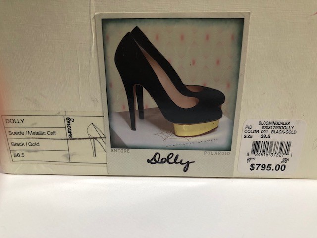 Women's Women's Women's NIB Charlotte Olympia Dolly Basic Black-gold Size 8 089fad Women's Women's Women's NIB Charlotte Olympia Dolly Basic Black-gold Size 8 089fad