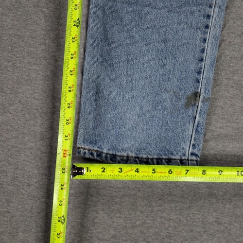 Vintage Levi's 550 Relaxed Fit 34x32 Jeans Stone Wash Faded Old School Stained - Picture 13 of 13