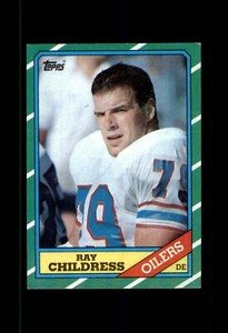 1986 TOPPS FOOTBALL CARD HOUSTON OILERS #357 RAY CHILDRESS