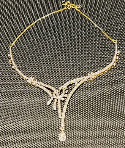 Ethnic Indian Bollywood Gold Silver Plated Fashion Jewelry Necklace Set - Picture 4 of 5