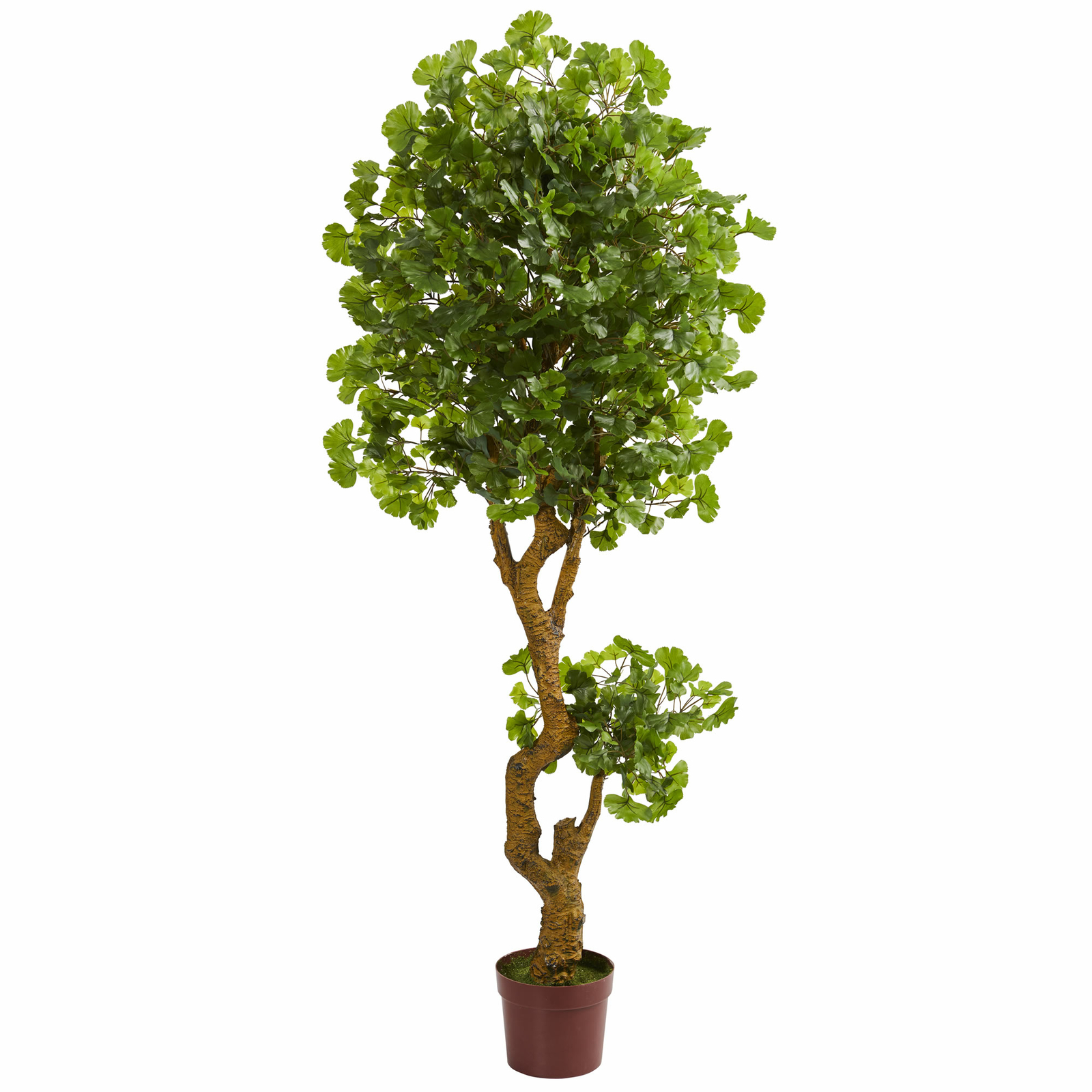4'6 UV-Resistant Outdoor Artificial Ginkgo Tree w Pot -Grün 4'6 UV-Resistant Outdoor Artificial Ginkgo Tree w Pot -Grün