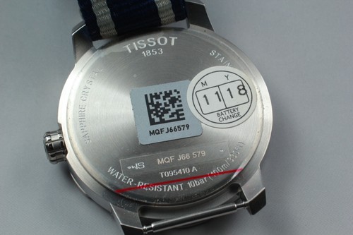 [N MINT] Tissot Quickster T095.410.36.037.00 Blue/White Men's Quartz Watch JAPAN - Picture 9 of 11