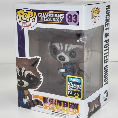 Funko POP! Guardians of the Galaxy: Rocket and Potted Groot #93 Exclusive 2015