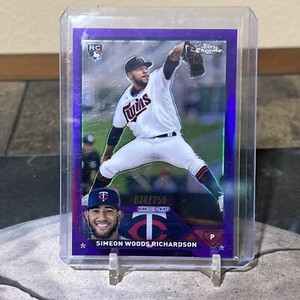 2023 Topps Chrome - Simeon Woods Richardson - Purple Refractor - /250 - #173