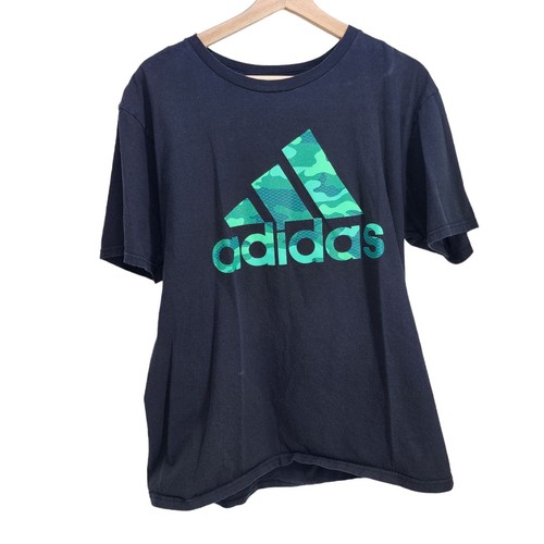 Adidas The Go-To Performance T Shirt Sports Active Graphic Tee Short Sleeve L
