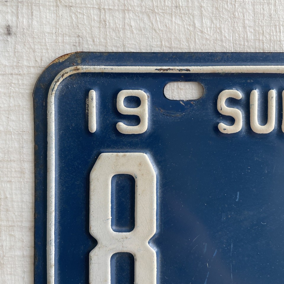 Vintage 1963 Florida License Plate Tag 8554 Volusia County Sunshine