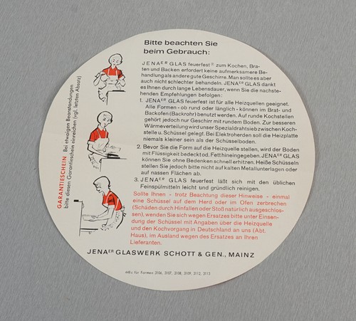 seltene Schott Jenaer Glas Schüssel auch zum Kochen Braten Backen Feuerfest 50's - Bild 14 von 17