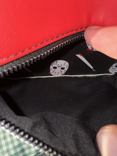 Friday the 13th Jason Voorhees Máscaras de Hockey Mini Mochila Bolso con Cartera - Imagen 10 de 13