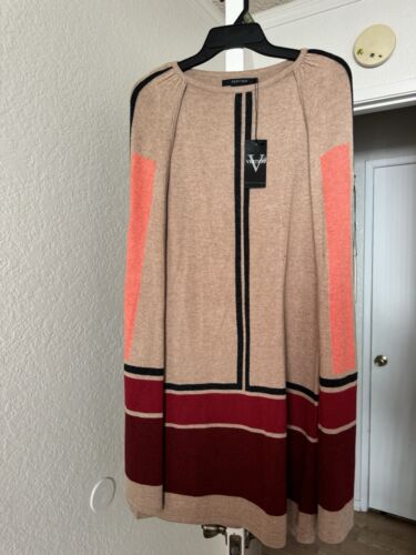 NWT VERTIGO CLAUDIA CAPE SWEATERDRESS MIDI DRESS M & S Available $170 - Picture 3 of 5