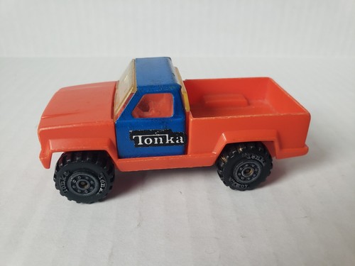 Vintage 1978 Tonka Orange Blue Pick Up Truck Toy Car Made In USA - Imagen 4 de 7