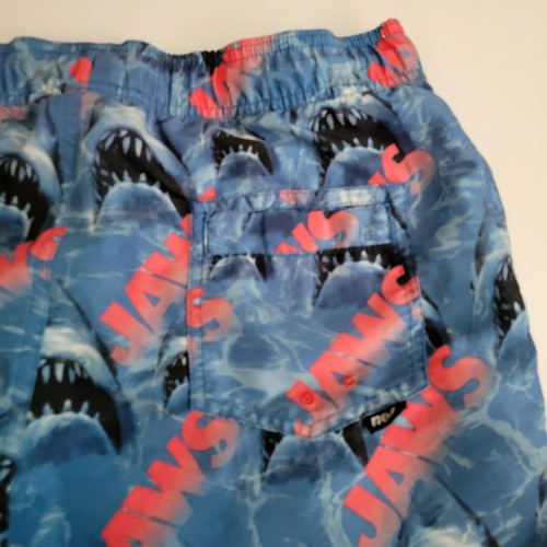 Mens NEFF Jaws Movie Hot Tub Swim Trunks Board Shorts Size Medium Ocean Blue - Picture 8 of 9