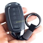 Transparent Black Smart Key Chain Cover Case For Hyundai Palisade Venue Santa Fe
